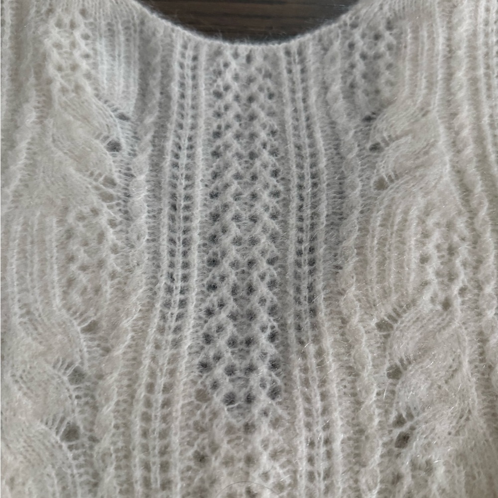 Sezane Susanna Cardigan Écru. - Size XS - Picture 4 of 5